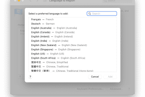如何在 Mac 上切换语言