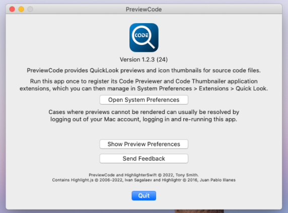 PreviewCode for Mac(代码预览工具) v1.2.3激活版-1671441383-7284a4b5b3b6fe9-1