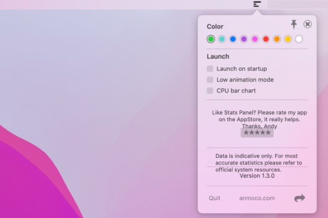 Stats Panel for Mac(mac系统状态监控工具) v1.3.0激活版-1671527049-9ec01298c658808-2