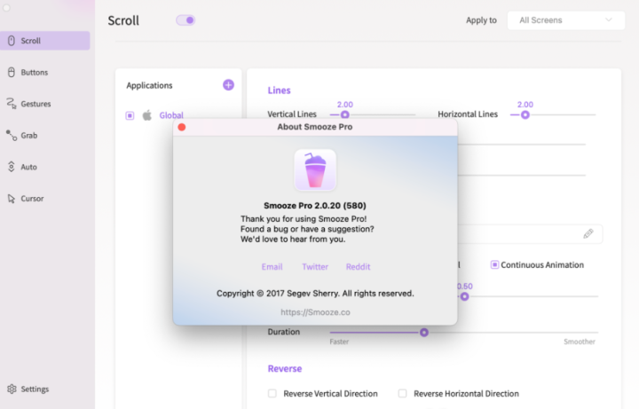 smooze pro for mac(鼠标增强软件) V2.0.20中文激活版-1671530735-ce8eceb2572c13c-2