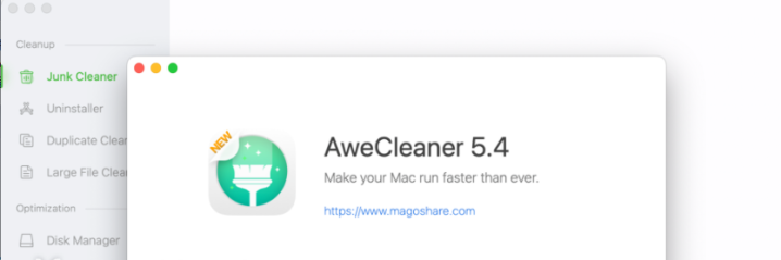 AweCleaner for mac(一站式系统清理工具) v5.4激活版-1671971923-304865d6f54355f-1