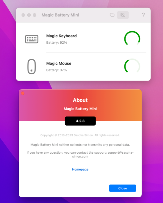 Magic Battery Mini for mac(蓝牙设备电量显示软件) v4.2.3激活版-1675346887-2dc893e86e437f2-1