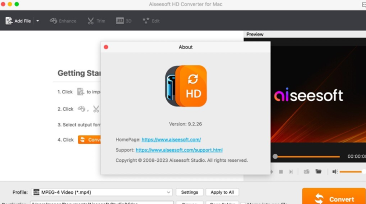 Aiseesoft HD Converter for Mac(格式转换器) v9.2.26激活版-1675347669-e3268be5141fce8-1
