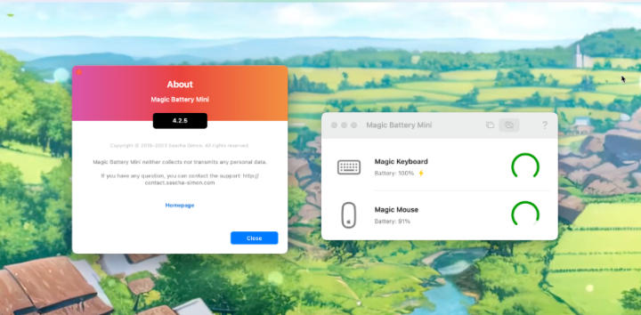 Magic Battery Mini for mac(蓝牙设备电量显示软件) v4.2.5激活版-1682340584-4f33fb3a353afc6-1
