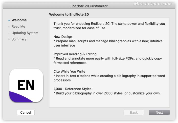EndNote 20大客户授权版 Mac(最强文献管理软件)v20.4永久激活版-1683788247-f4ae76c71dd05fb-1