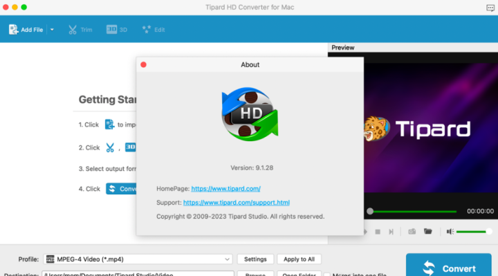Tipard HD Converter for Mac(高清视频转换器) V9.1.28激活版-1685868115-01b689f54a550a4-1