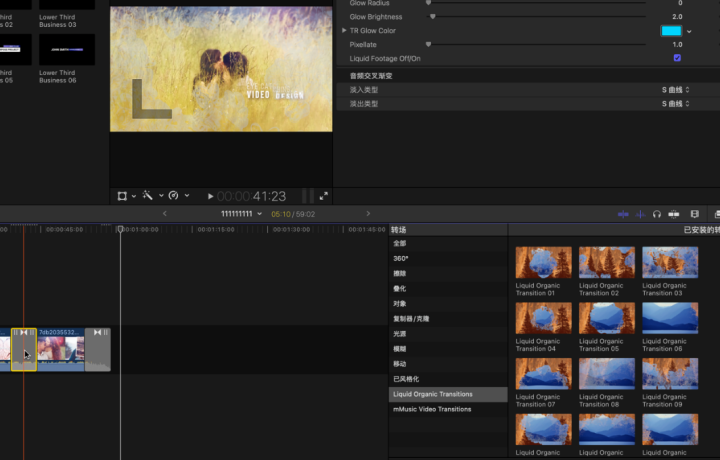 13个fcpx模板:液体效果平滑过渡转场带音效Liquid Organic Transitions-1686217130-bb34e27f7da5541-1