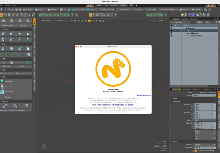 The Foundry Modo 16 for Mac(专业三维建模软件) v16.1v6激活版-1686990828-ea38cef9325981b-1