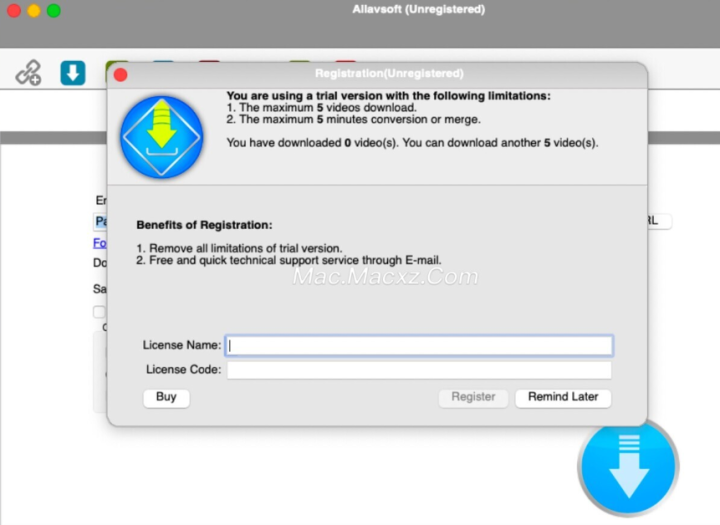 Allavsoft for Mac(优秀的视频下载工具) v3.26.1.8813注册激活版-1708941597-670fc42bdaa6b11-3