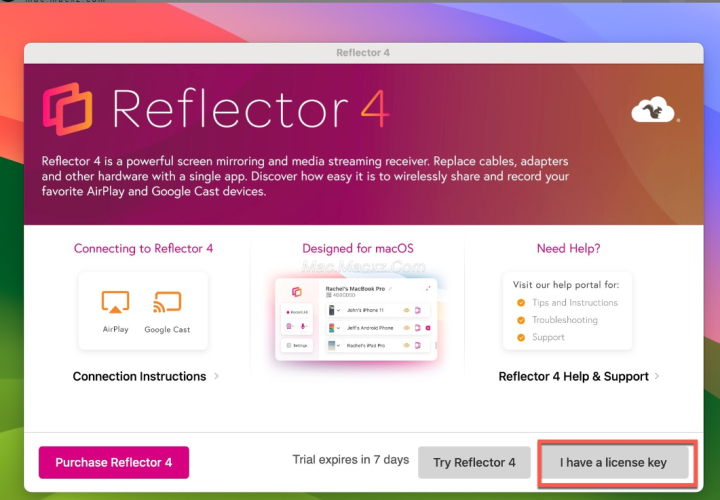 Reflector 4 for Mac(ios无线屏幕镜像工具) v4.1.1激活版Reflector 4 for Mac(ios无线屏幕镜像工具) v4.1.1激活版-1720002007-6385bb4df67afcc-1